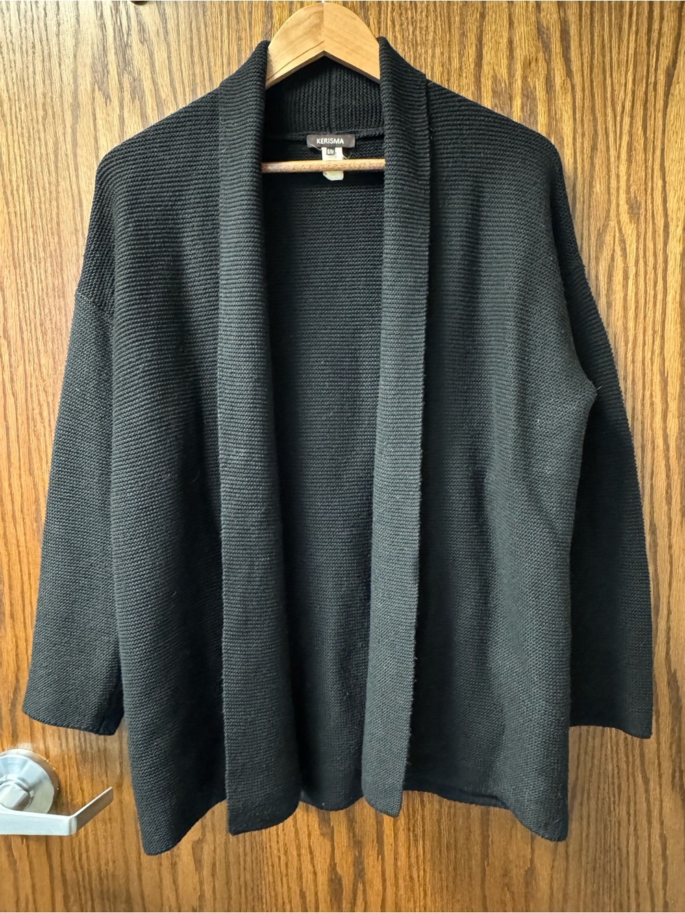 Kerisma Black Ribbed Cardigan